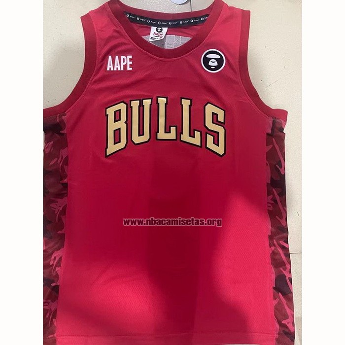 Camiseta Chicago Bulls x AAPE Rojo